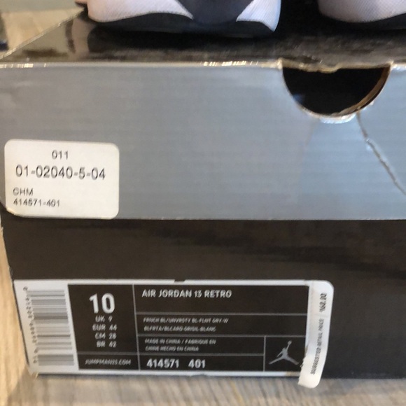 2010 Air Jordan 13 Flint grey/French blue main image 4